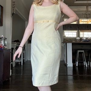 Jessica Howard Vintage Yellow Dress Size 8 90's
